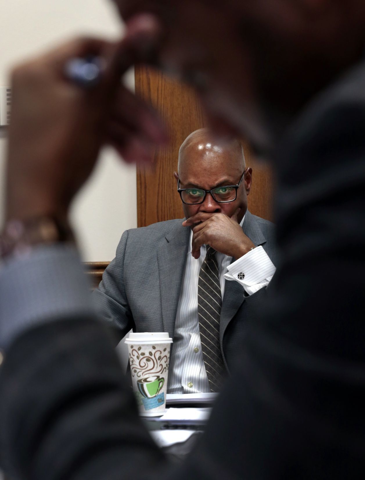 Public Safety Director Jimmie Edwards at budget hearing